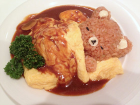 リラックマオムライス♡